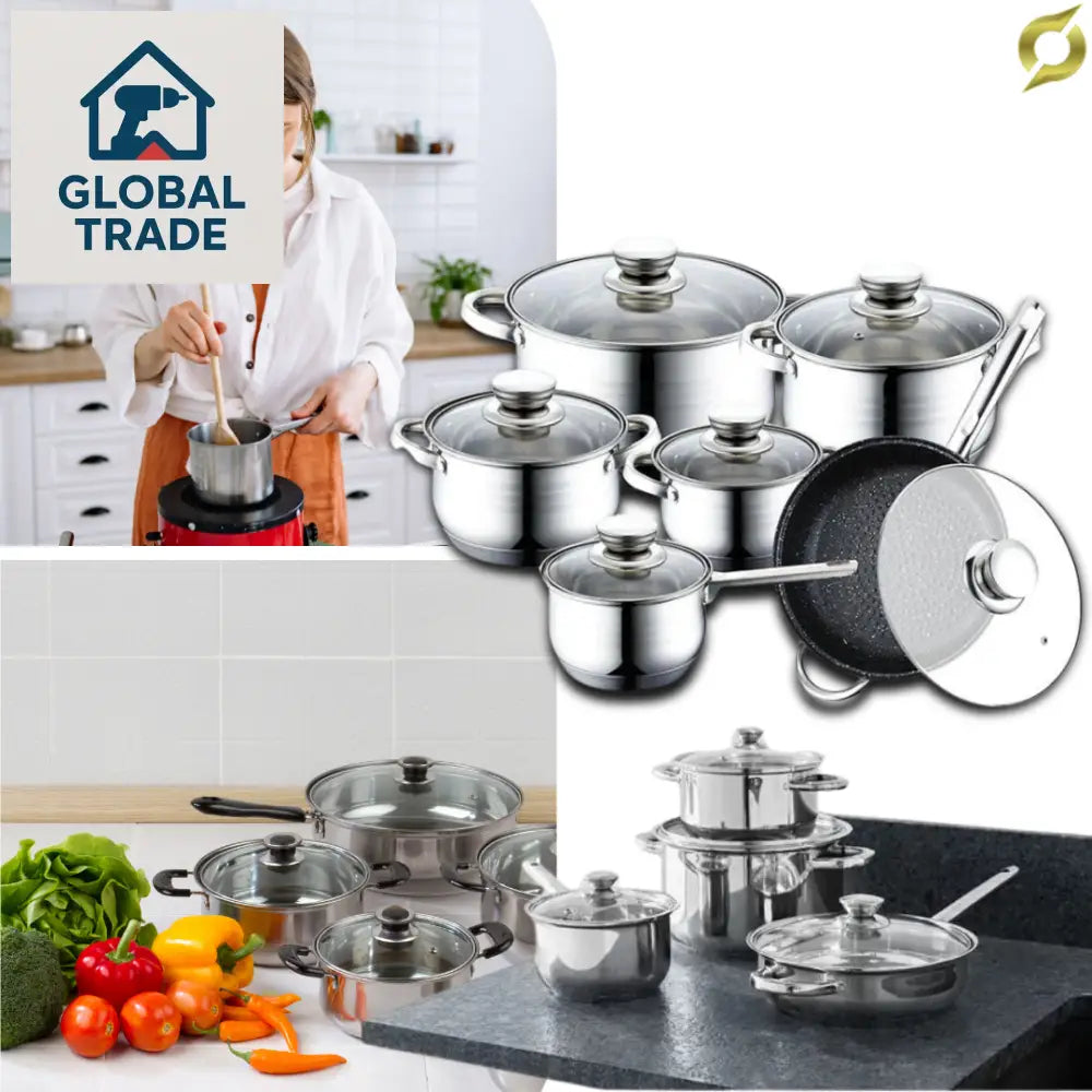 12 djelni set posuđa od nehrđajućeg čelika | BASELBERG