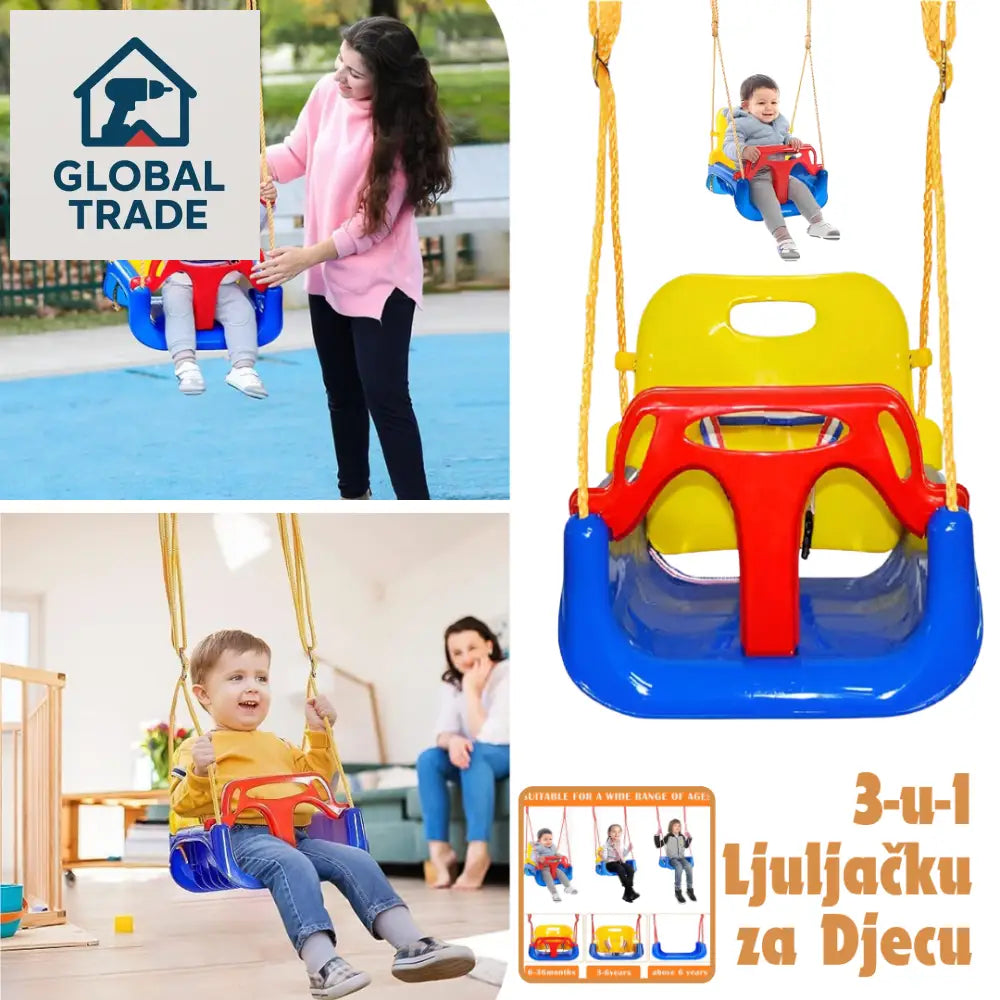 3-u-1 Ljuljačku za Djecu | SWINGFUN Dječji svijet