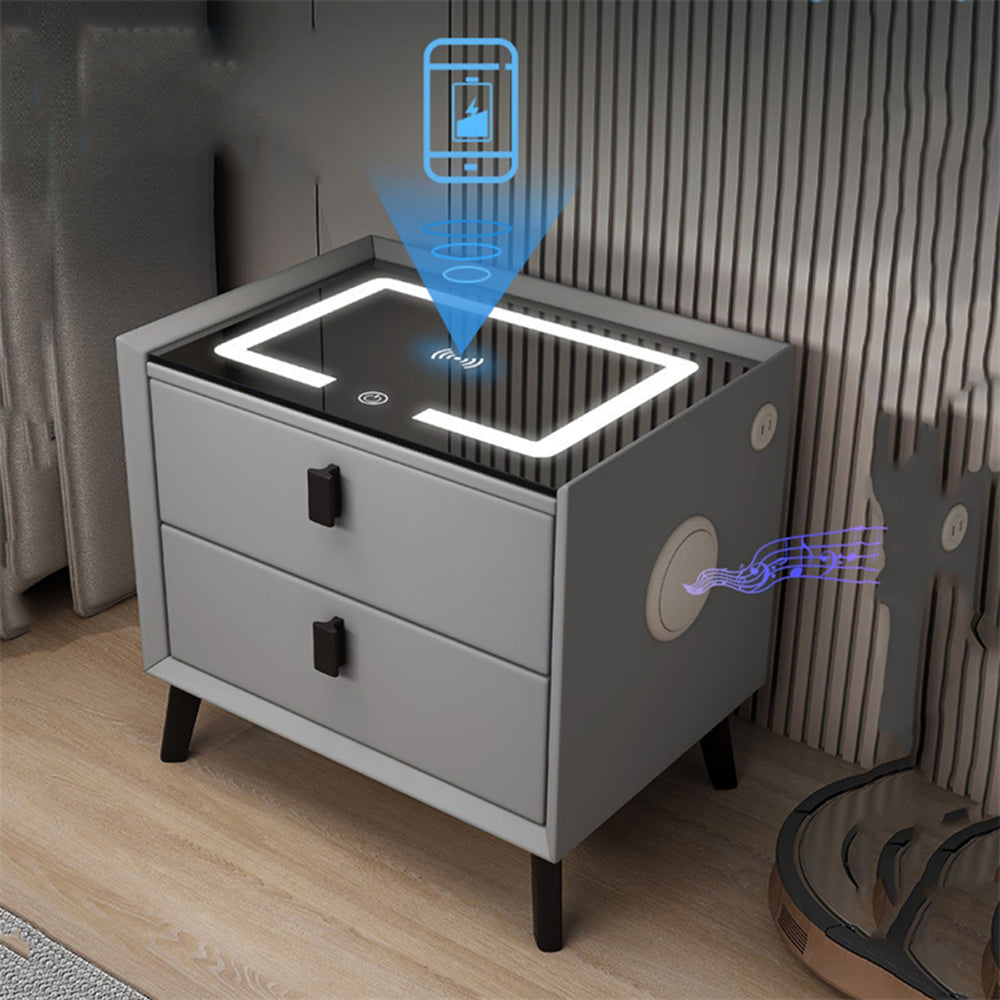 Pametni noćni ormarić s bežičnim i USB punjenjem