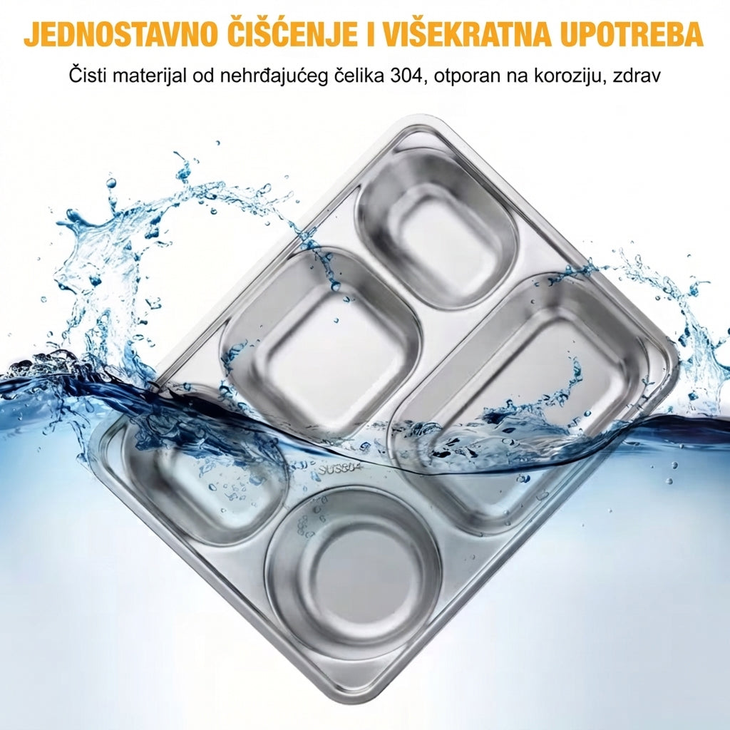 SET INOX PLADNJA S 5 ODJELJAKA