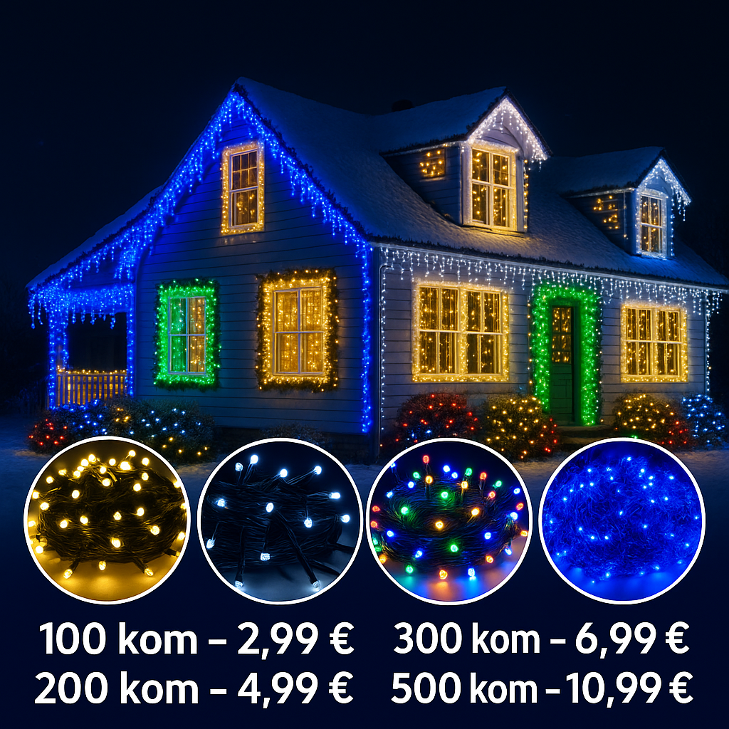 LED BOŽIĆNE LAMPICE I SIGE