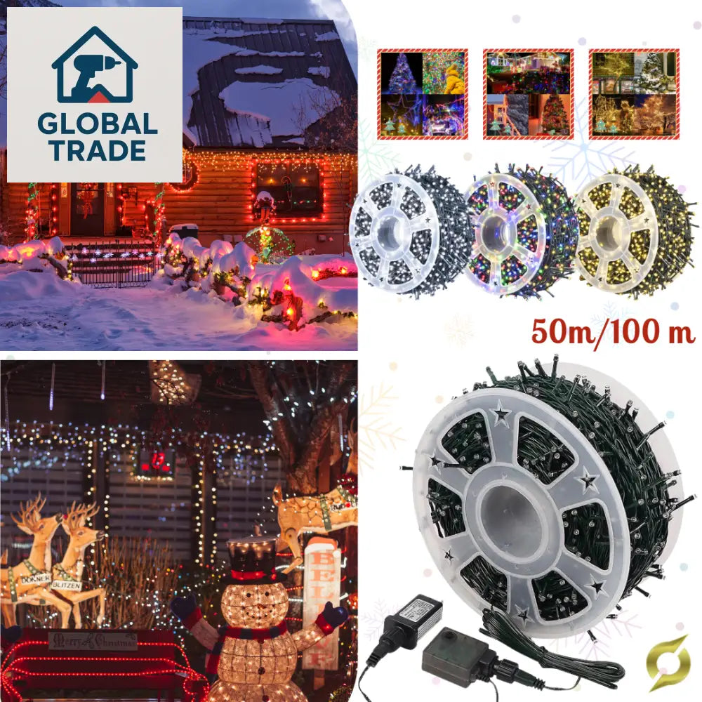 Božićne LED lampice - 50m/100m