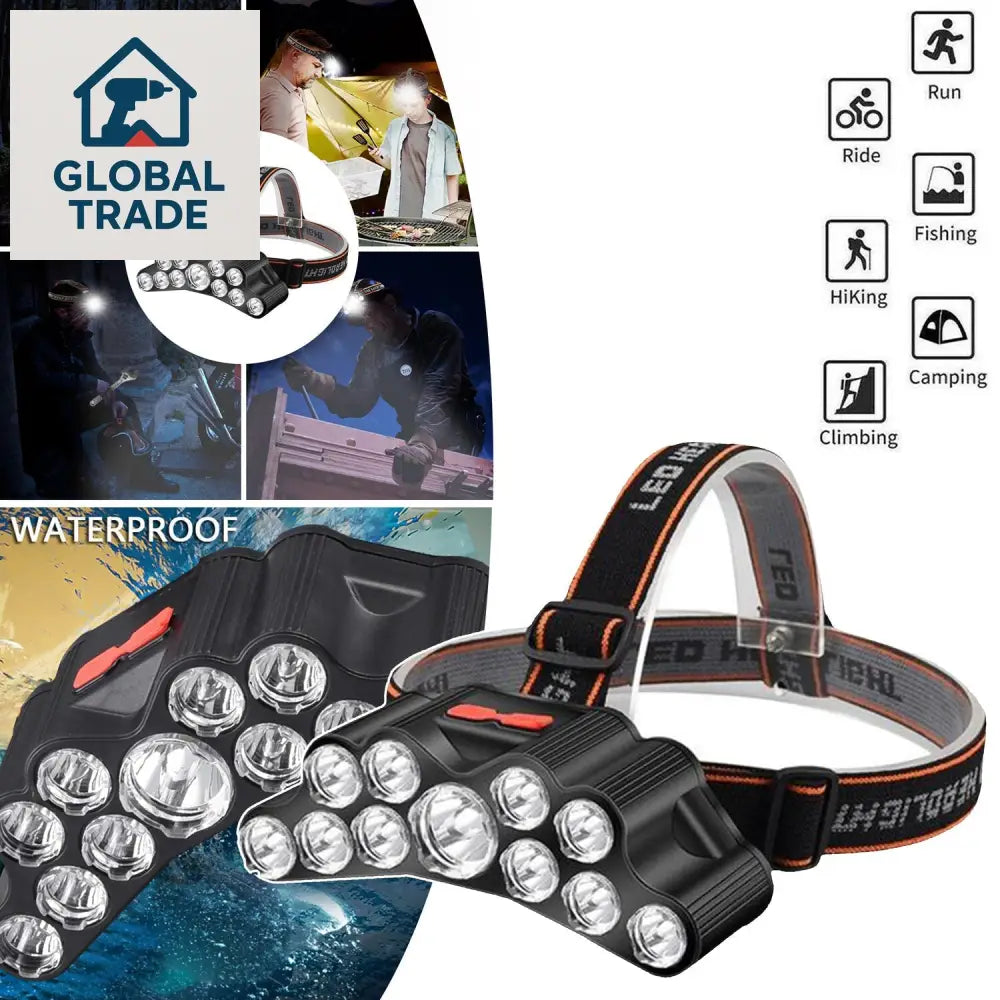LED Naglavna Lampa Sa 11 Dioda