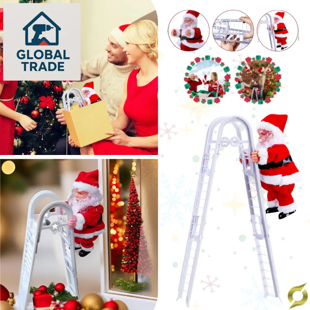 Djed Božićnjak na ljestvama