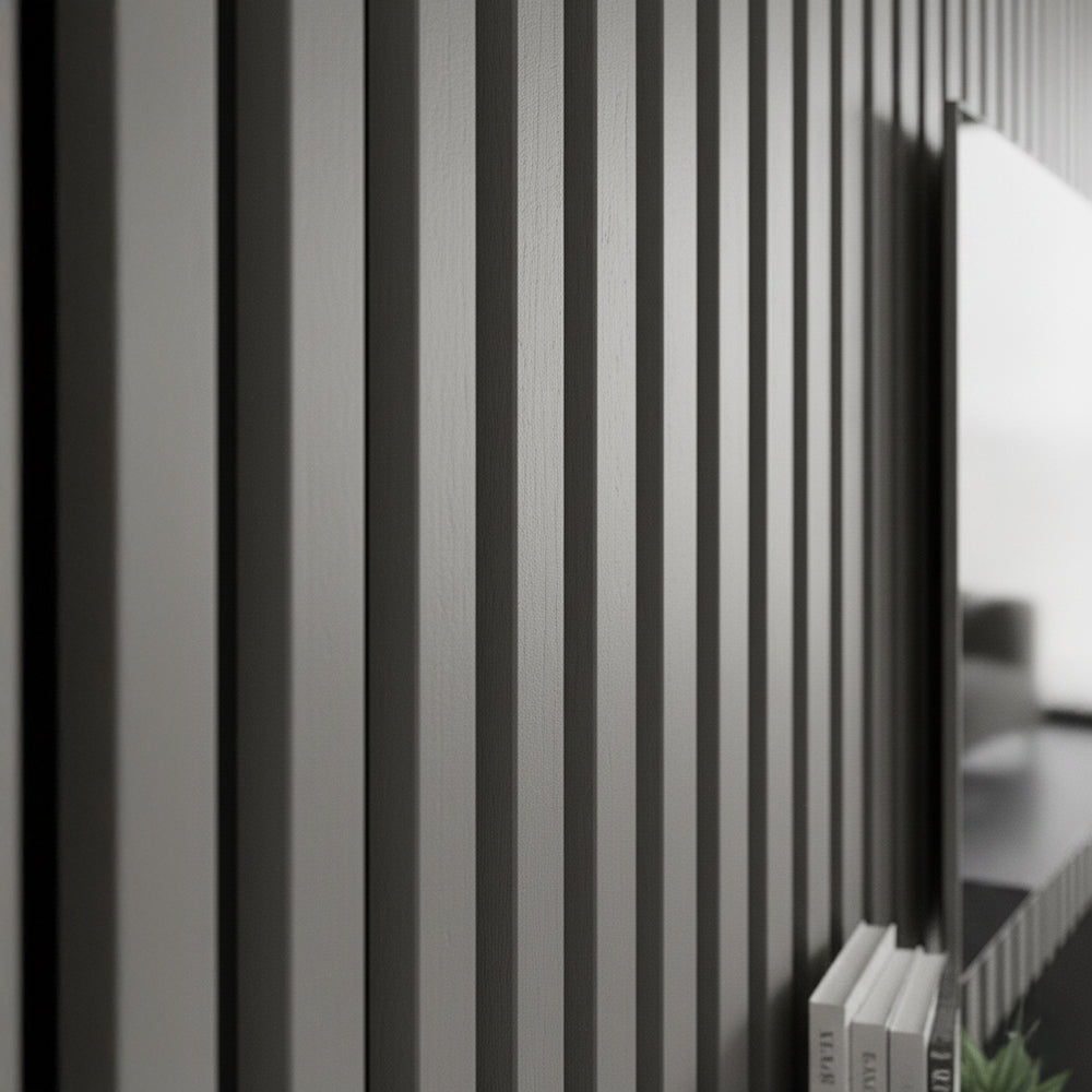 Drveni akustični panel - Sivi hrast - 280 cm