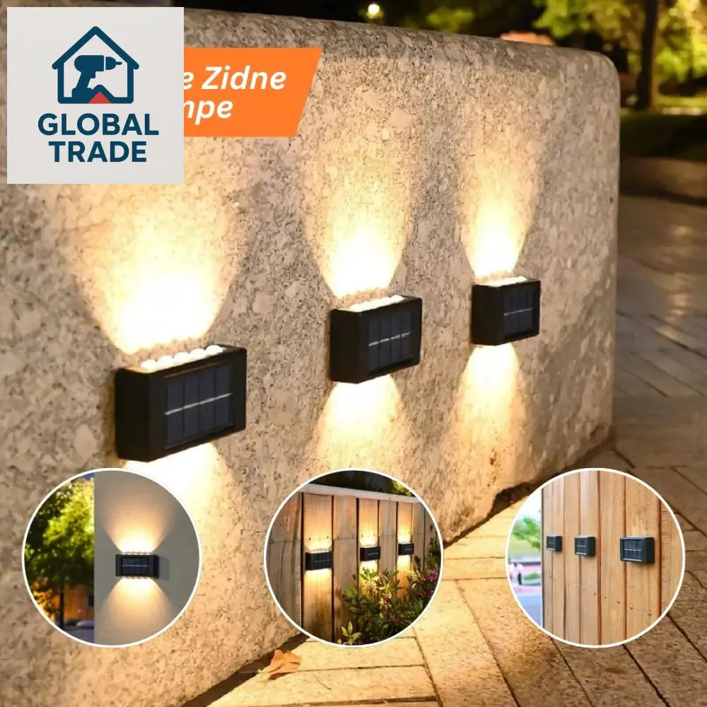 Solarne Zidne Lampe 2 Kom